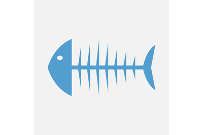 Fish skeleton icon