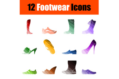 Footwear Icon Set