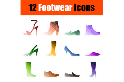 Footwear Icon Set