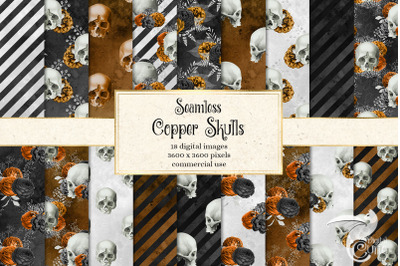 Copper Skull Digital Paper