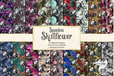 Skullflower Digital Paper