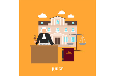 Law concept with judge