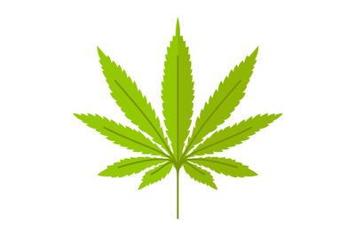 Marijuana leaf vector icon