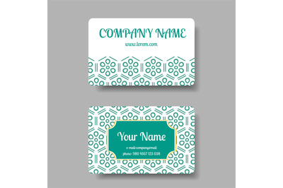 Business card collection with chinese ornament