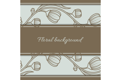 Floral vintage seamless background