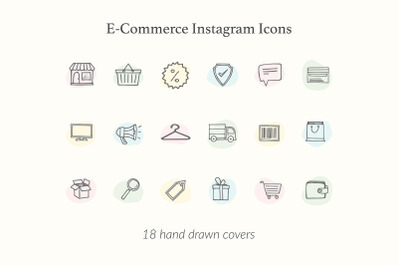 E-Commerce Minimal Instagram Icons