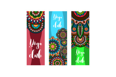 Vertical banner for yoga club