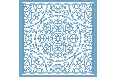 Light blue scarf design