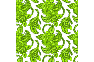 Green color line seamless design