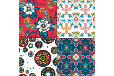 Indian colorful pattern set