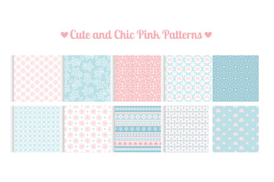 Cute and chic pink patterns