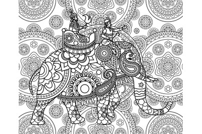 Doodle Indian maharajah