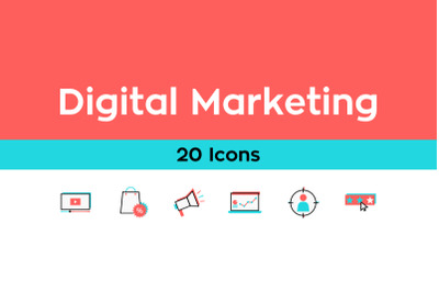 Digital Marketing Icon Sets