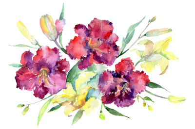 Bouquet &nbsp;Happy &nbsp;Watercolor png