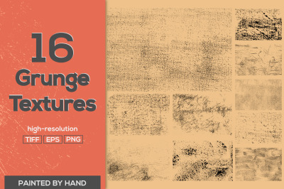 16 Vector Grunge Textures