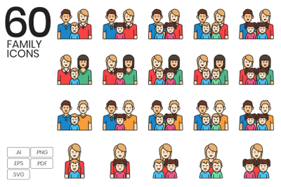 60 Family Icons