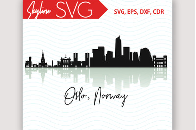 Oslo Skyline, Norway City Country in Europe Vector SVG