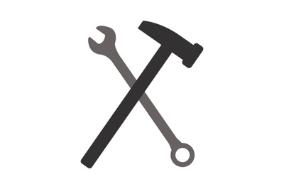 Hammer and wrench icon