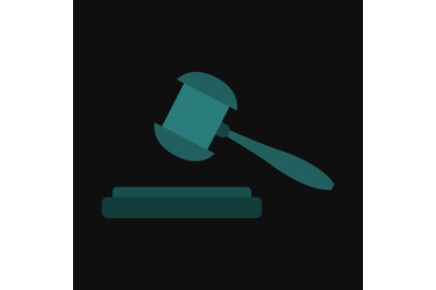 Hammer judge icon