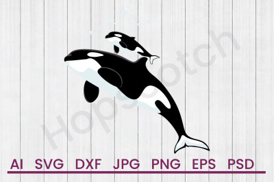 Killer Whale - SVG File, DXF File