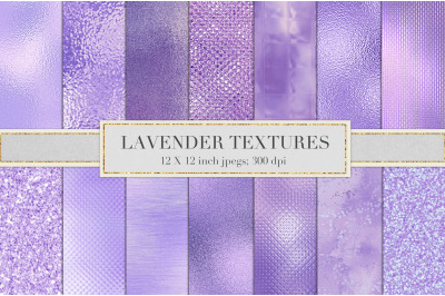 Lavender foil and glitter textures