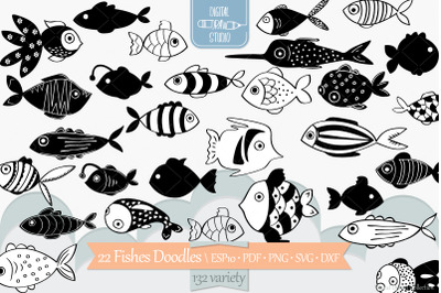 Hand Drawn Fish | Cute Tropical Fishes | Under the Sea