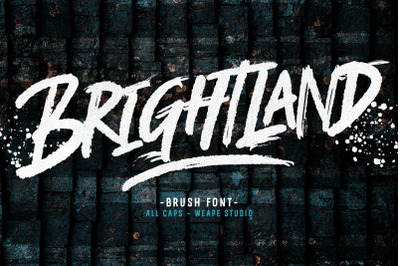BRIGHTLAND Brush Font