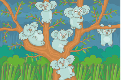 Koalas on a Tree