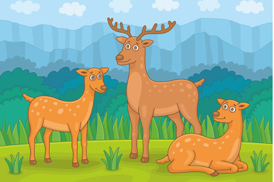 Family of Deers