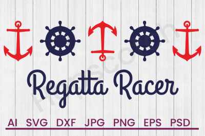 Regatta Racer - SVG File, DXF File