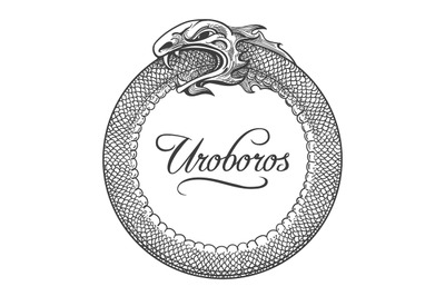 Uroboros Engraving Emblem