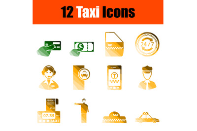 Taxi Icon Set