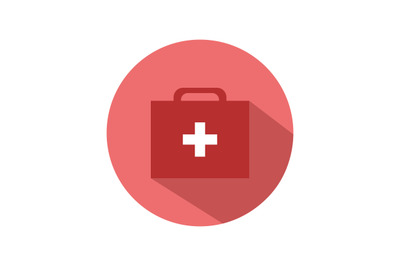 Medical suitcase icon