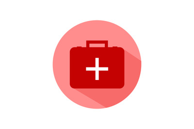 Medical suitcase icon