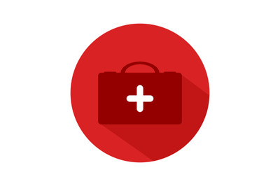 Medical suitcase icon