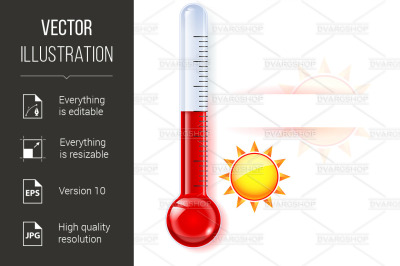 Thermometer by seasons