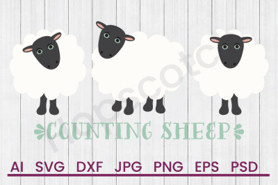 Counting Sheep - SVG File, DXF File