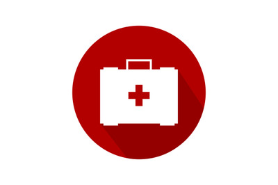 Medical suitcase icon