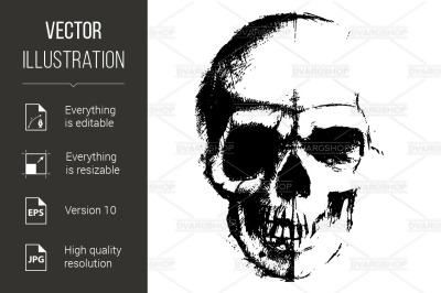 Skull sketch element