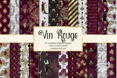 Vin Rouge Digital Paper