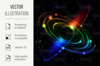 Abstract Solar system #5.