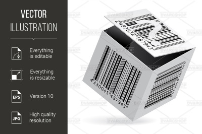 Bar code on box