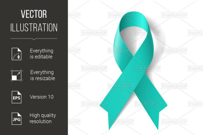 Teal ribbon