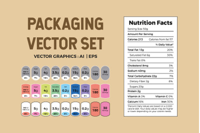Packaging Vector Set and Elements