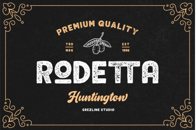 Rodetta - Sans Vintage Font