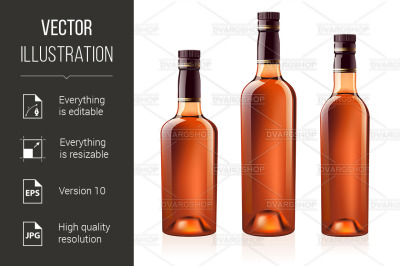 Download Cognac Glass Bottle Mockup Yellowimages