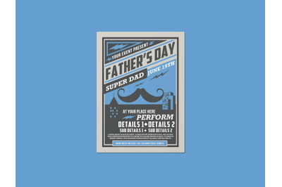 Concert Father&#039;s Day Flyer Template