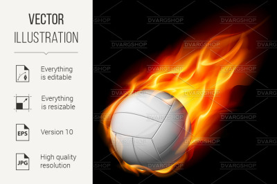 Fire volleyball