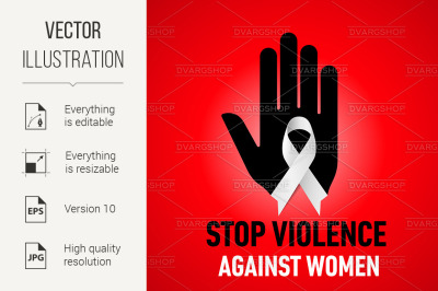 Stop Violence Against Women sign