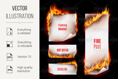 Fire banners